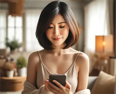 スマホを見ているイメージ