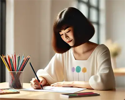 課題に向き合っているイメージ