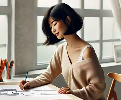 絵を描くイメージ