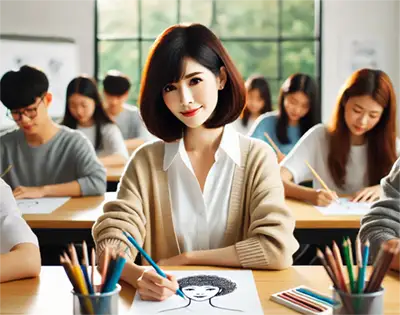 アートセラピーの講座のイメージ