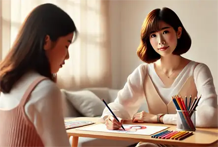 指導中の講師のイメージ