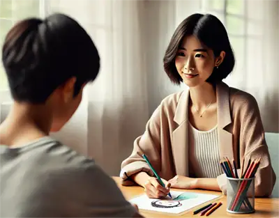アートセッション中のイメージ