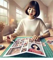 コラージュ中のイメージ